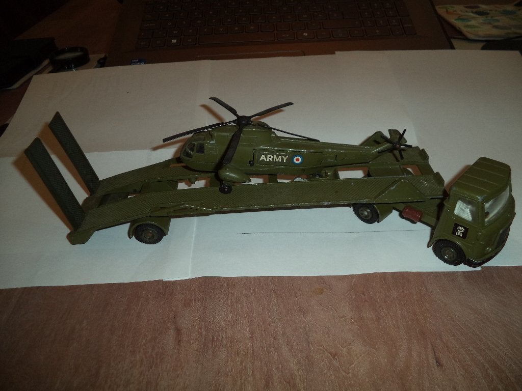 Dinky Toys 618 aec Helicopter transporter, Antiek en Kunst, Ophalen of Verzenden