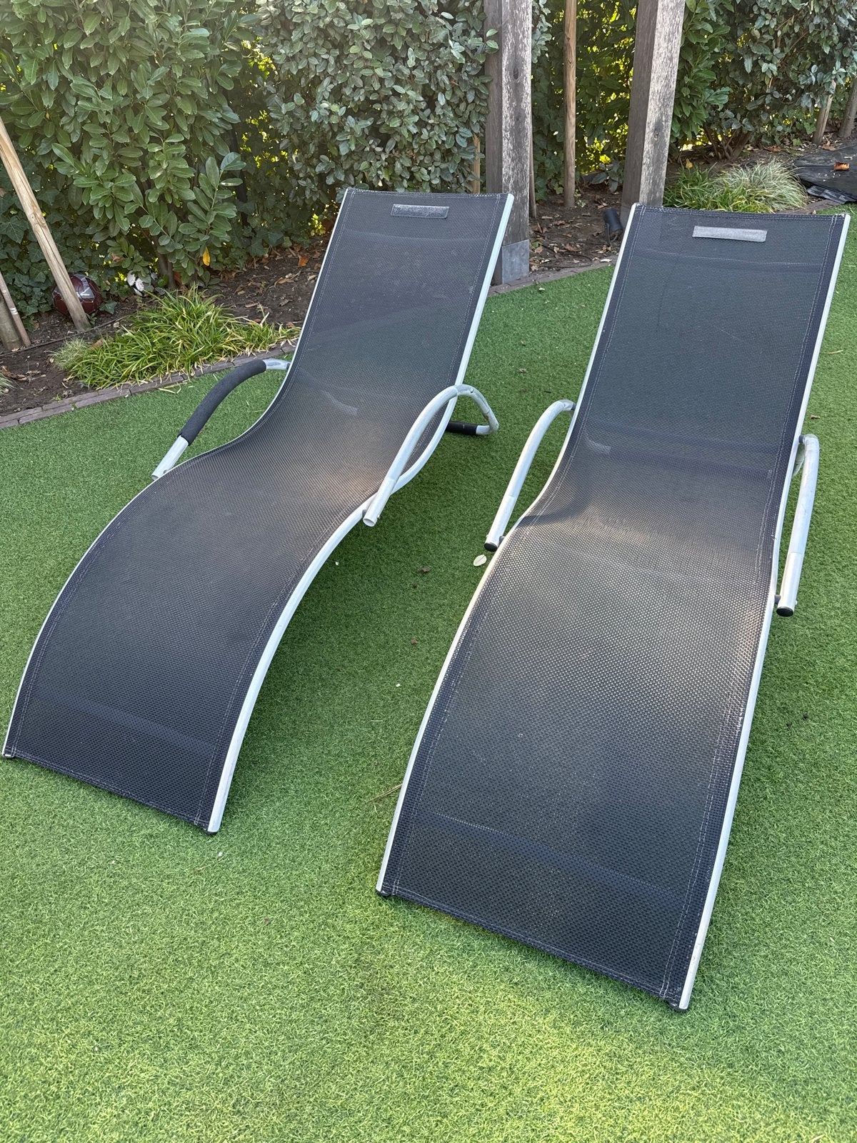 Heerlijke tuinstoelen om in te relaxen, Ophalen, Gebruikt, Textileen