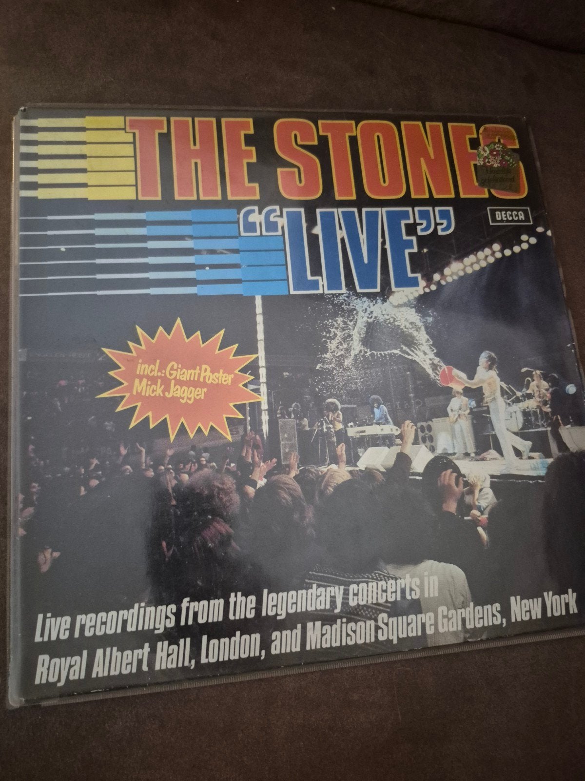 The Rolling Stones - "Live" LP, LP, Gebruikt, Inclusief poster, Ophalen of Verzenden