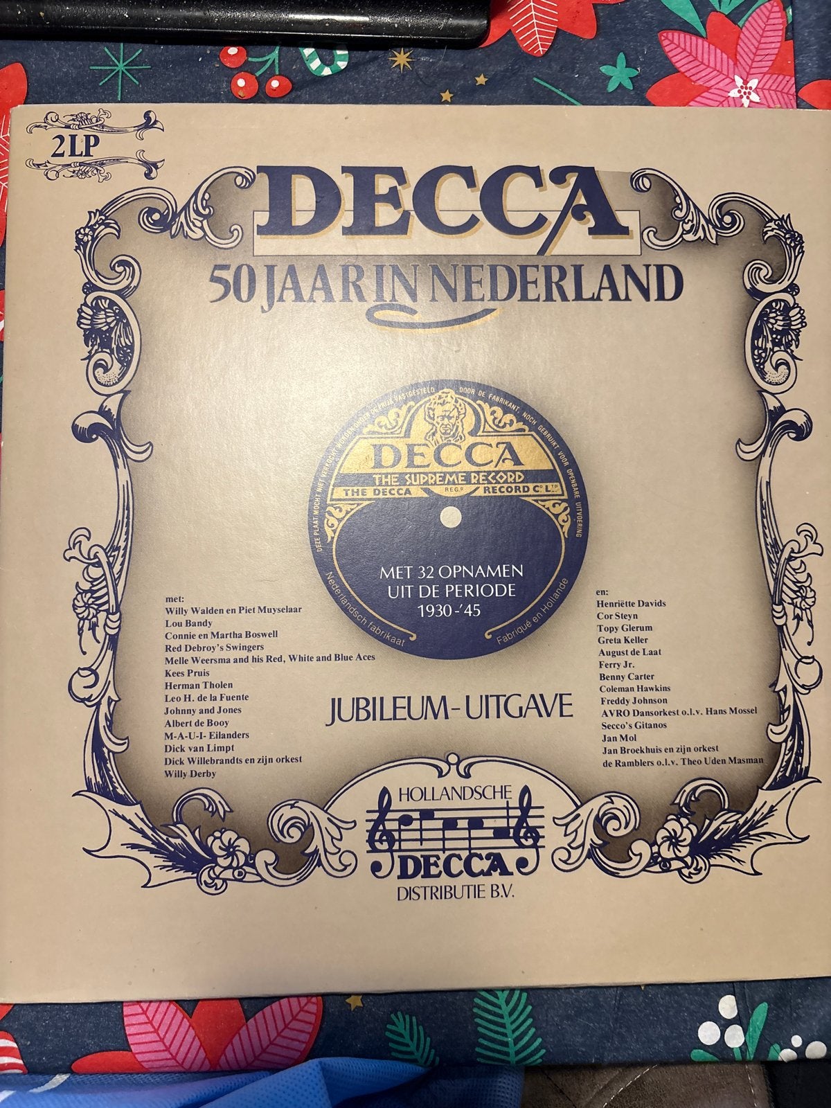 Decca 50 Jaar in Nederland - Jubileum-uitgave 2LP, Overige genres, Ophalen of Verzenden, Zo goed als nieuw, 12 inch