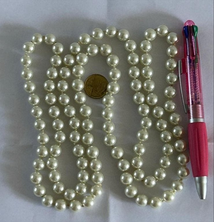 Elegante Parelketting - Klassiek en Tijdloos, Ophalen of Verzenden, Zo goed als nieuw, Wit, Overige materialen