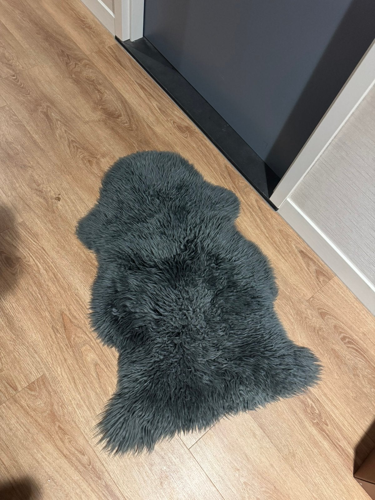 schapenvacht grijs, Zo goed als nieuw, Grijs, Rechthoekig, 50 tot 100 cm