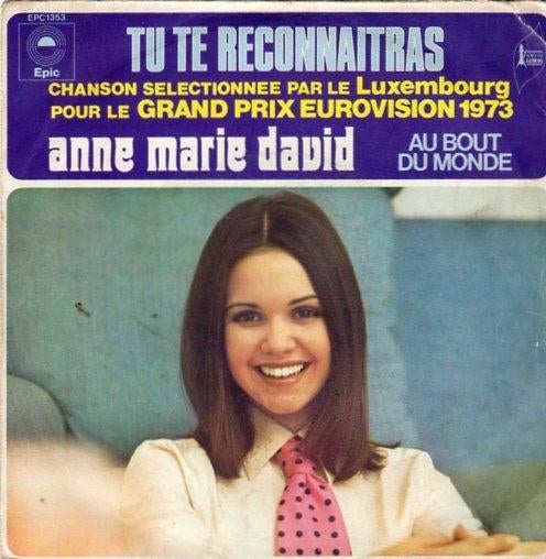 Songfestival 1973*  Anne Marie David ‎– Tu Te Reconnaitras F, Cd's en Dvd's, Gebruikt, Fotohoes, 7 inch, Single