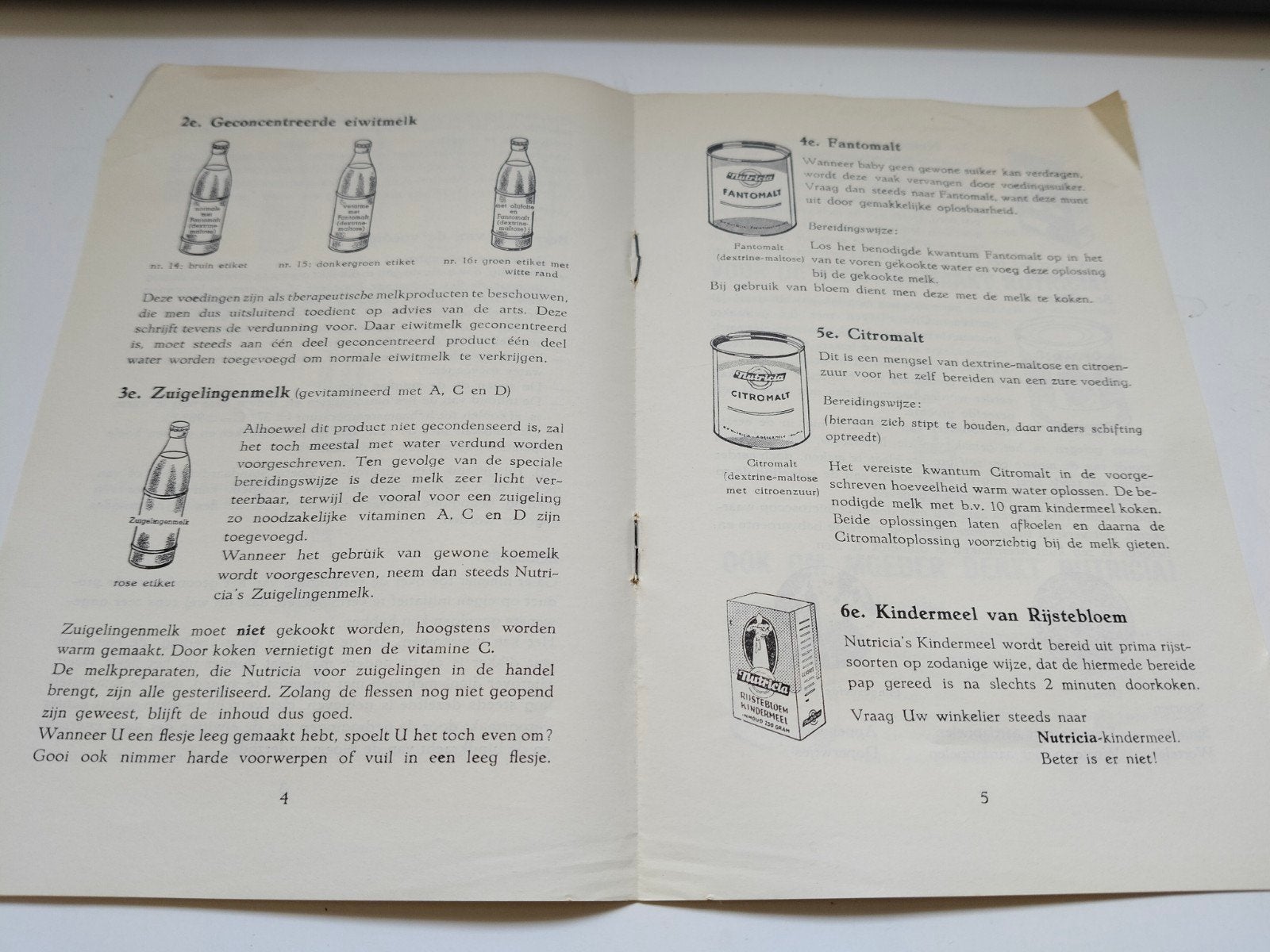 Wat maakt Nutricia voor Baby? reclame folder, Verzenden, Gelezen, Folder