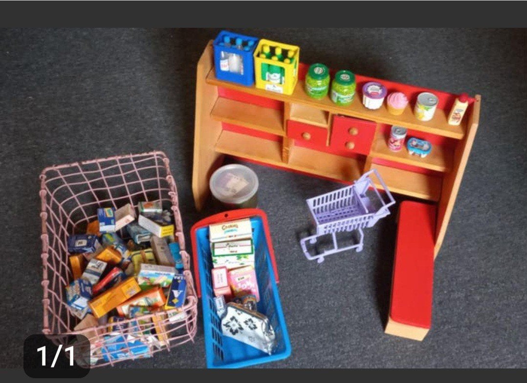 Vintage Speelgoed Winkeltje met Accessoires, Ophalen, Gebruikt, Jongen of Meisje