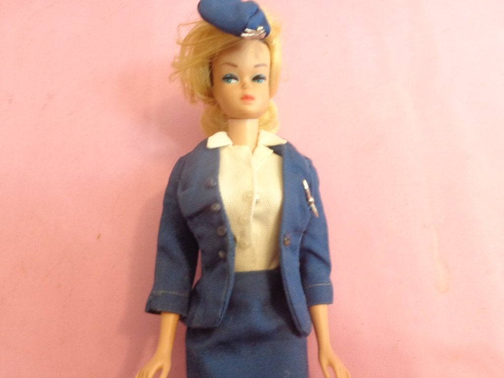 Barbie Vintage American Airlines Stewardess, Ophalen of Verzenden, Gebruikt, Kleertjes
