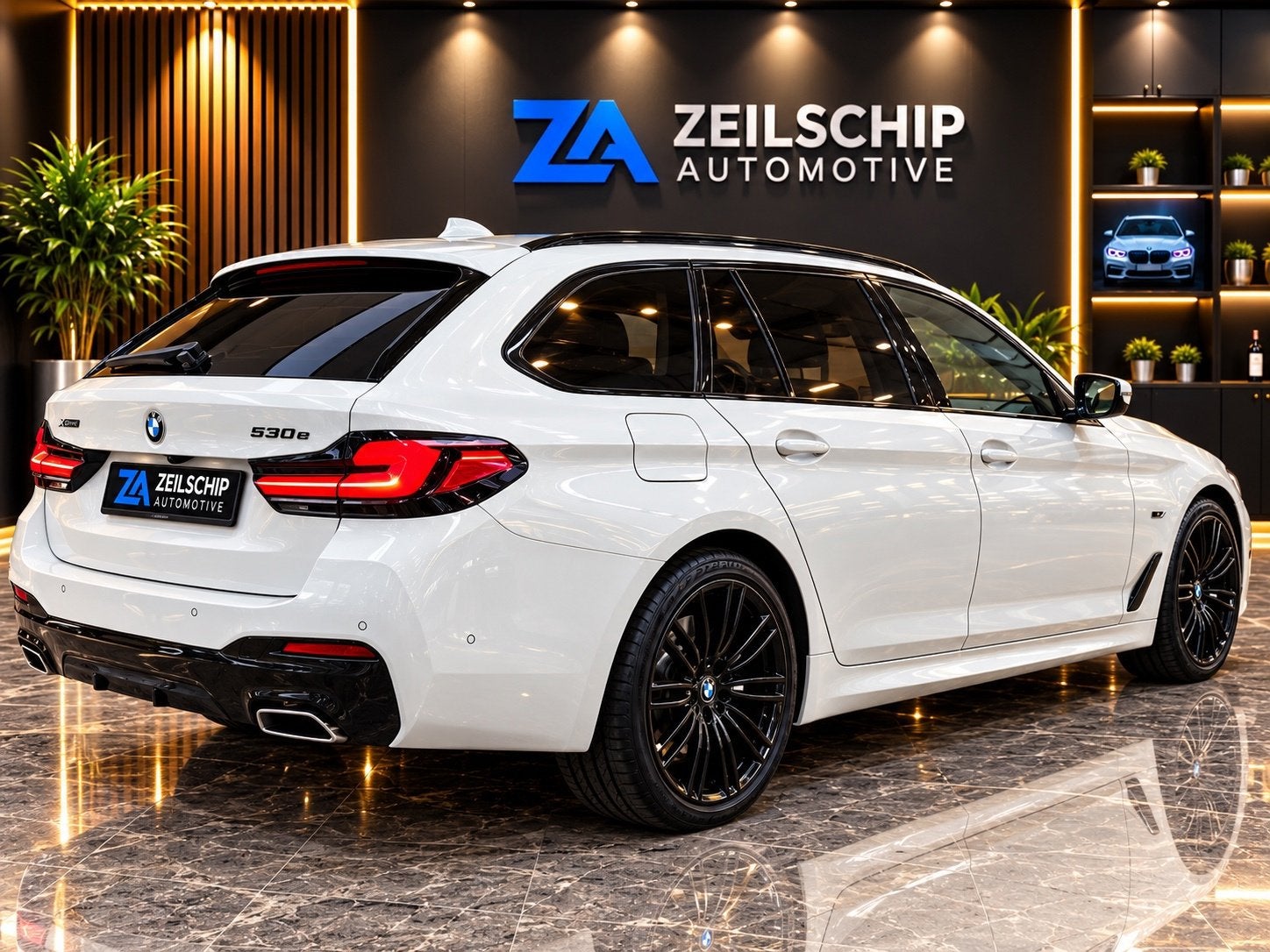 BMW 5-serie Touring 530e xDrive M-Sport|Head-Up|Leder|Keyles, Auto's, 1935 kg, Euro 6, 4 cilinders, 2000 kg