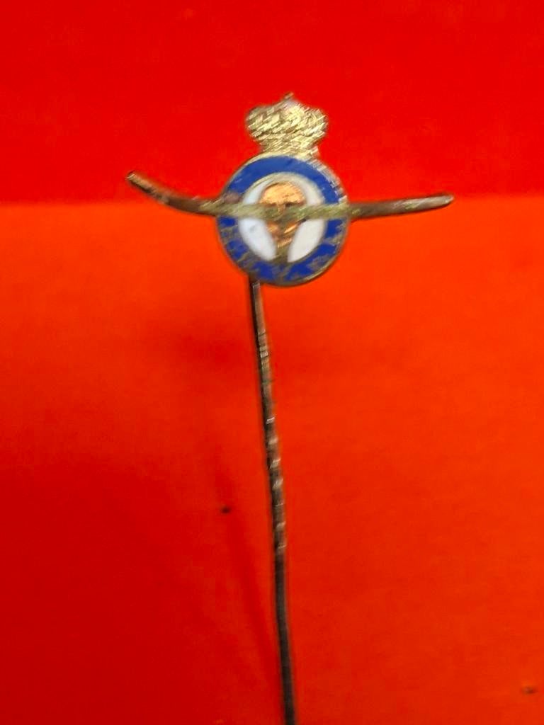emaille speld Koninklijke Ned Ver.Luchtmacht, Ophalen of Verzenden, Gebruikt