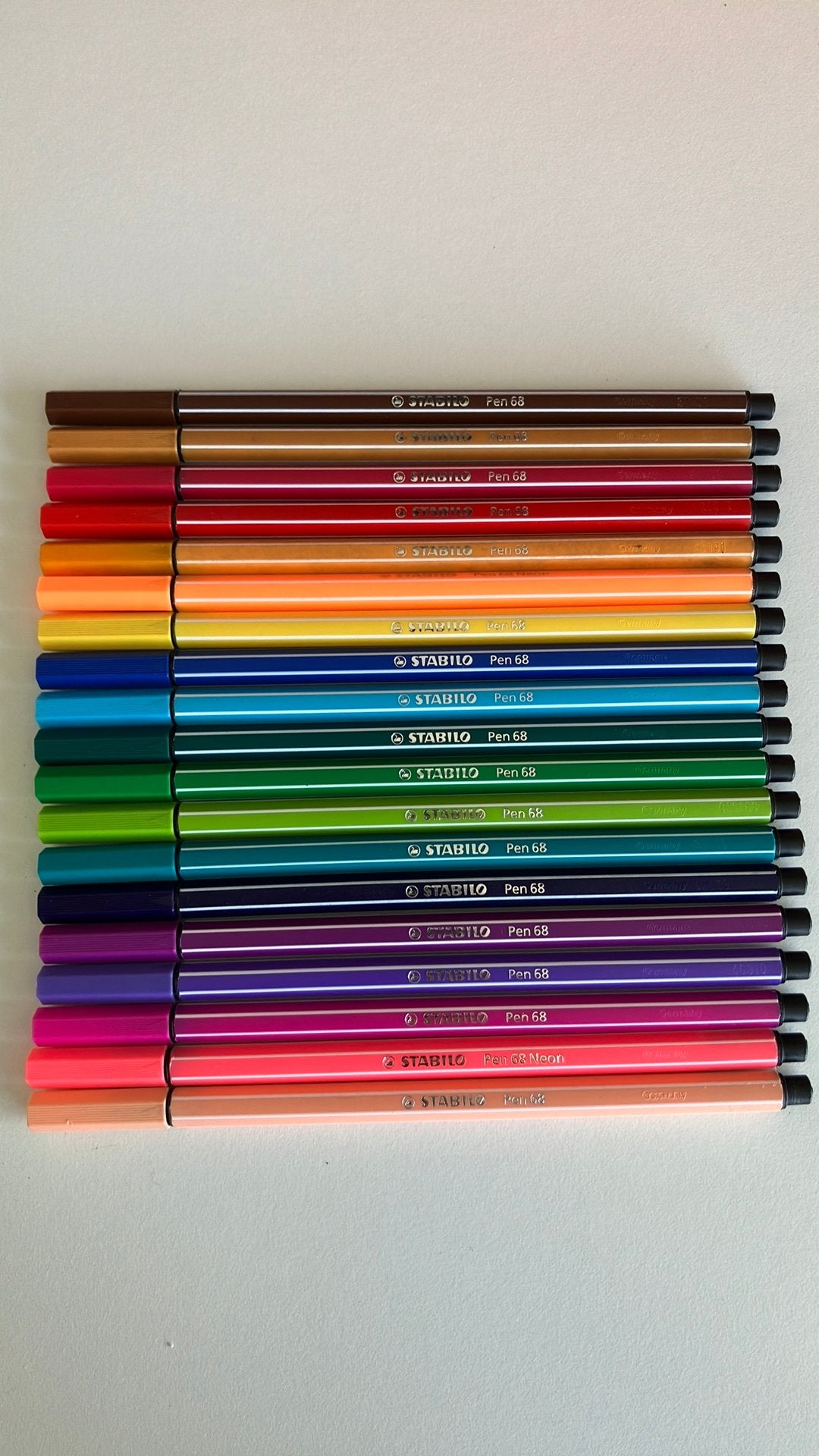 19 STABILO pen 68 stiften /viltstiften div kleuren, Ophalen of Verzenden, Nieuw, Potlood of Stift