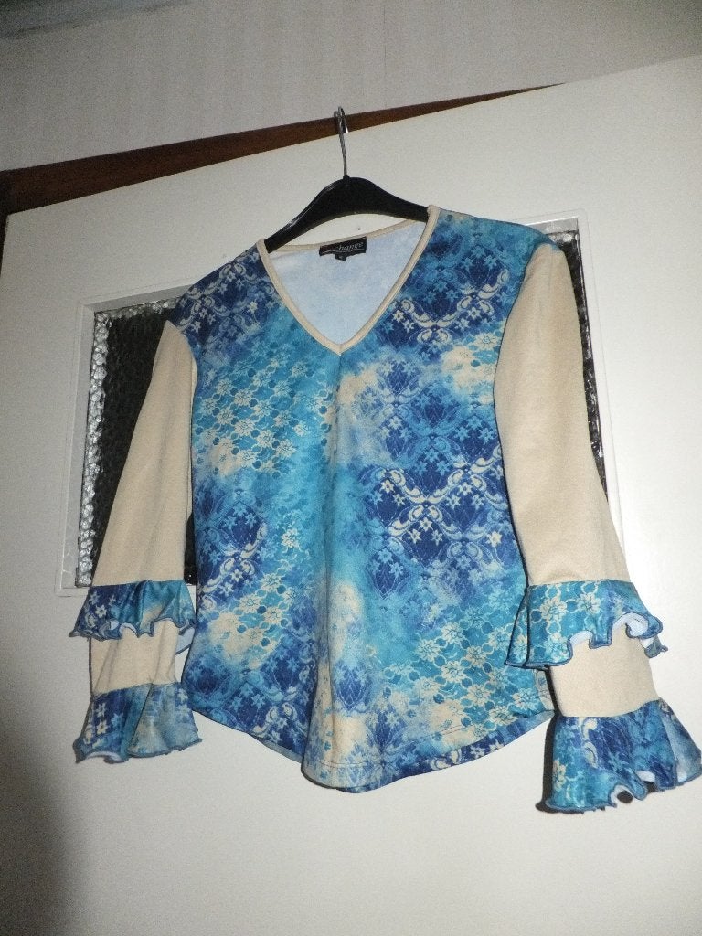Top met ruches / volant in prachtige kleuren. Nieuw! 36, Verzenden, Beige, Lange mouw, Maat 36 (S)
