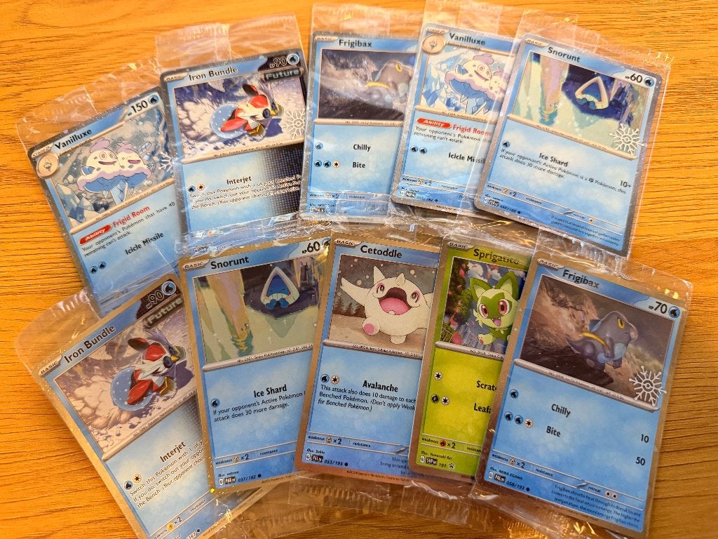 10x Pokémon Sealed Promo Cards – Snowflake Holiday, Ophalen of Verzenden, Nieuw, Meerdere kaarten, Foil