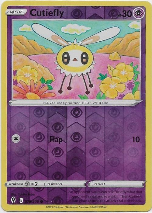 Evolving Skies,  Cutiefly [reverse] 78/203, Verzenden, Nieuw, Losse kaart