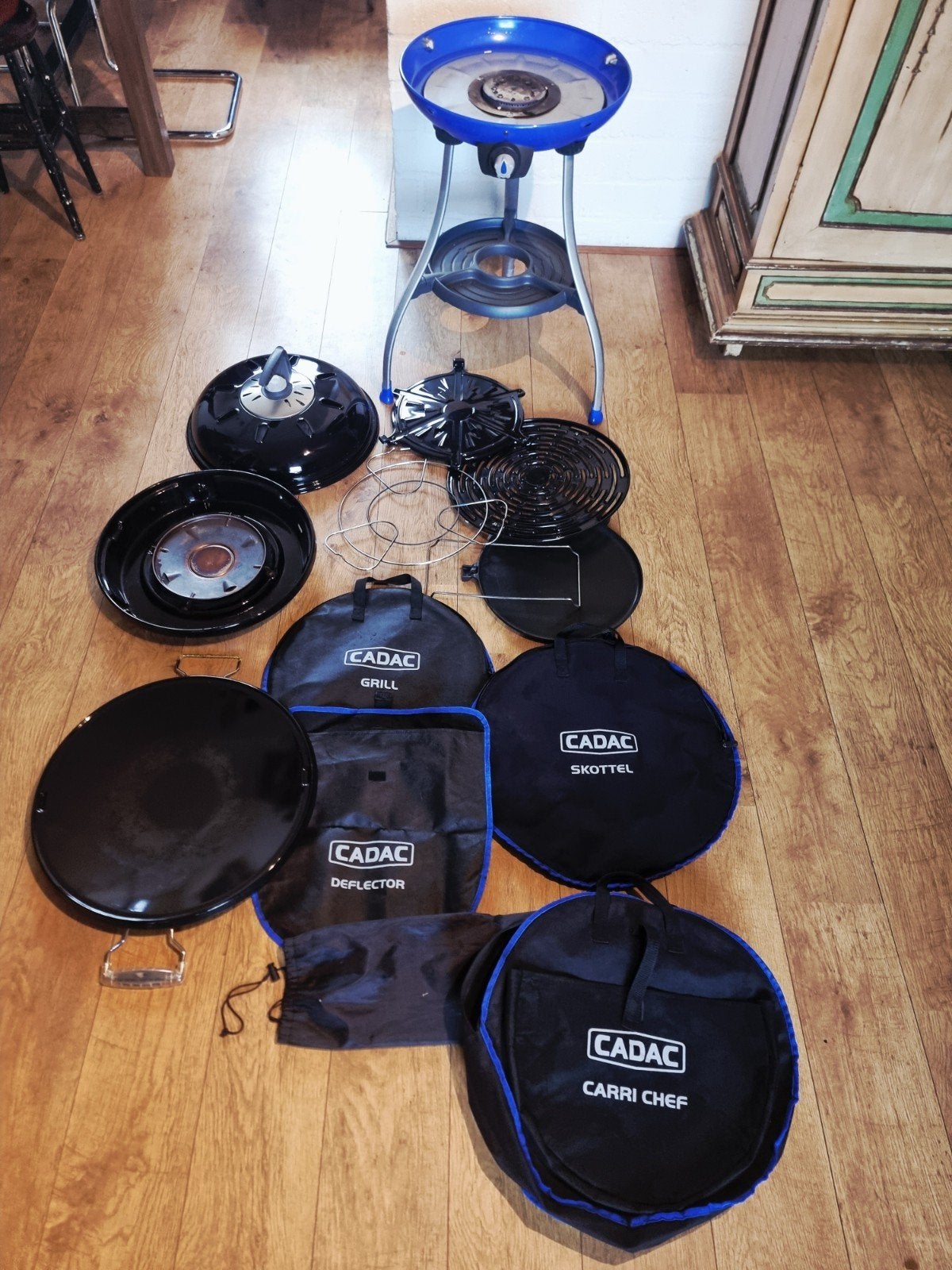 cadac carri chef skottel/grill veel accessoires!, Ophalen, Zo goed als nieuw, Cadac carri chef