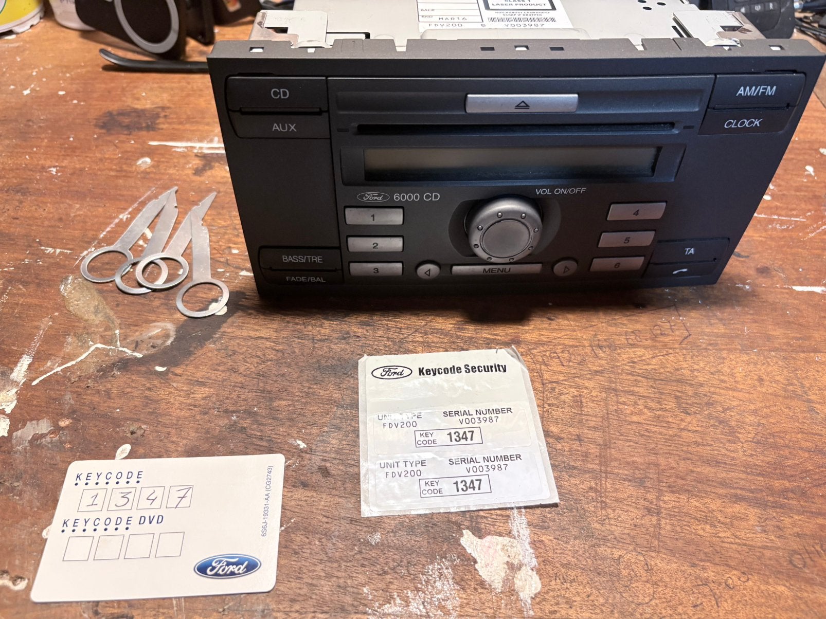 Ford transit 6000CD radio, Ophalen of Verzenden, Zo goed als nieuw