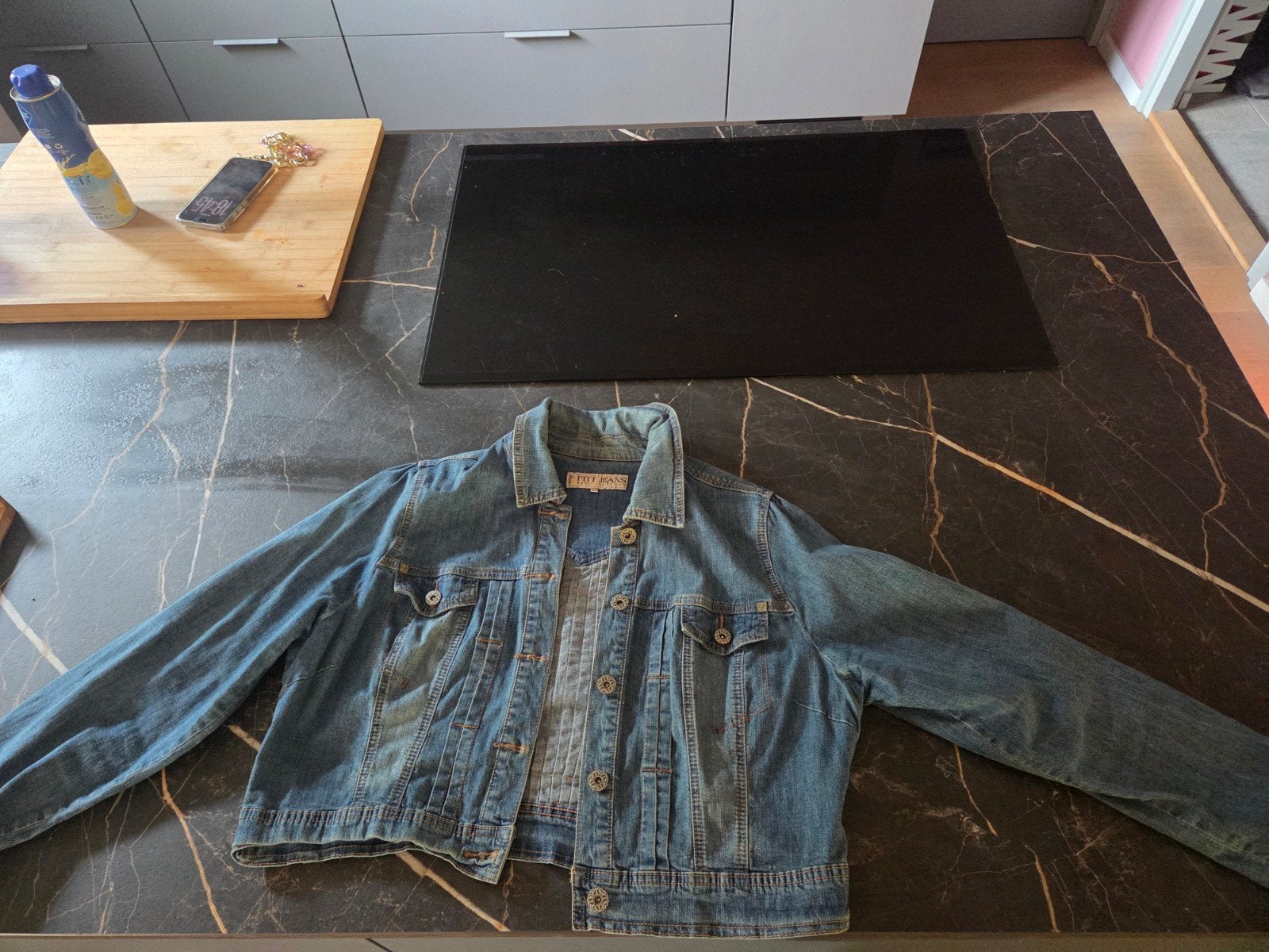 FITT JEANS spijkerjasje maat 48, Blauw, Maat 46/48 (XL) of groter, Ophalen of Verzenden, FITT JEANS