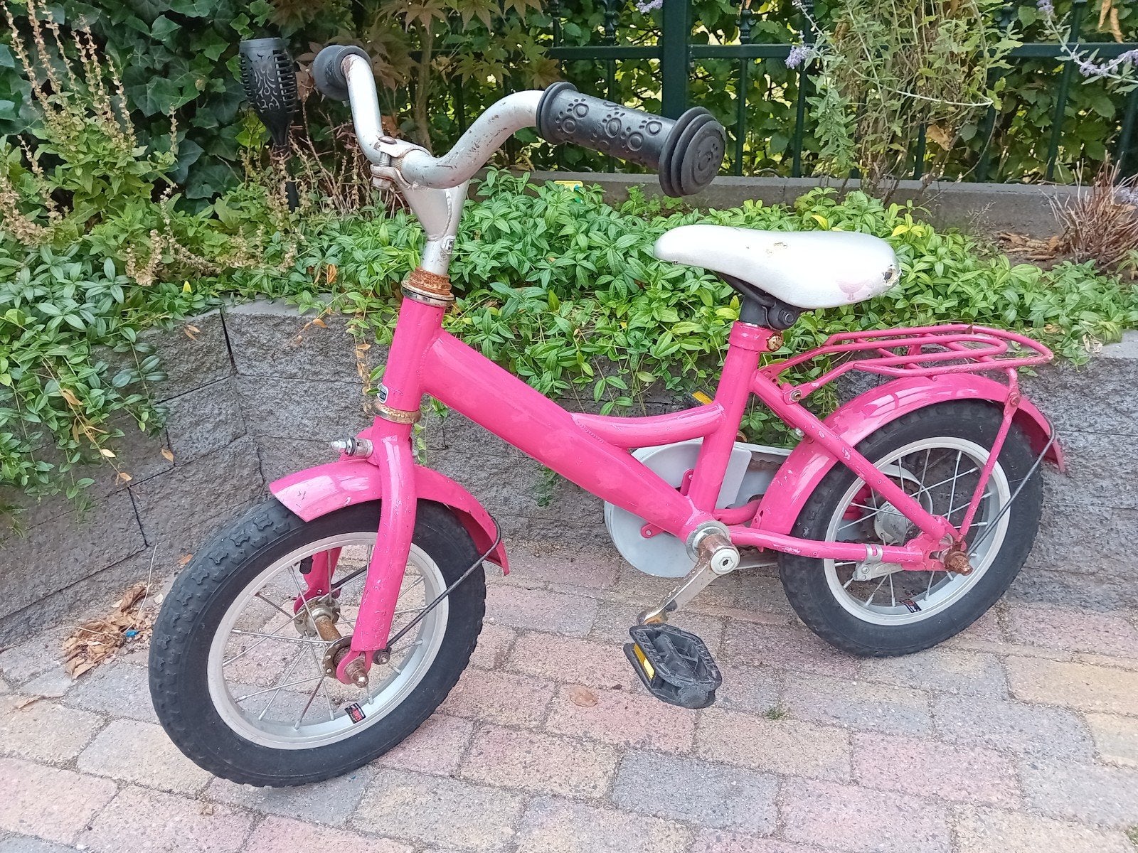 Meisjesfiets 12,5 inch, Ophalen, Terugtraprem, Zijwieltjes, Gebruikt
