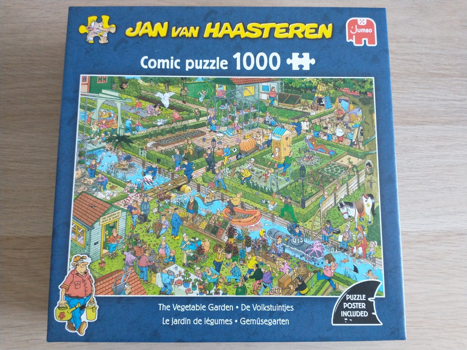 Jan van Haasteren puzzel de volkstuintjes 1000 stuks, Hobby en Vrije tijd, Denksport en Puzzels, Ophalen of Verzenden, 500 t/m 1500 stukjes