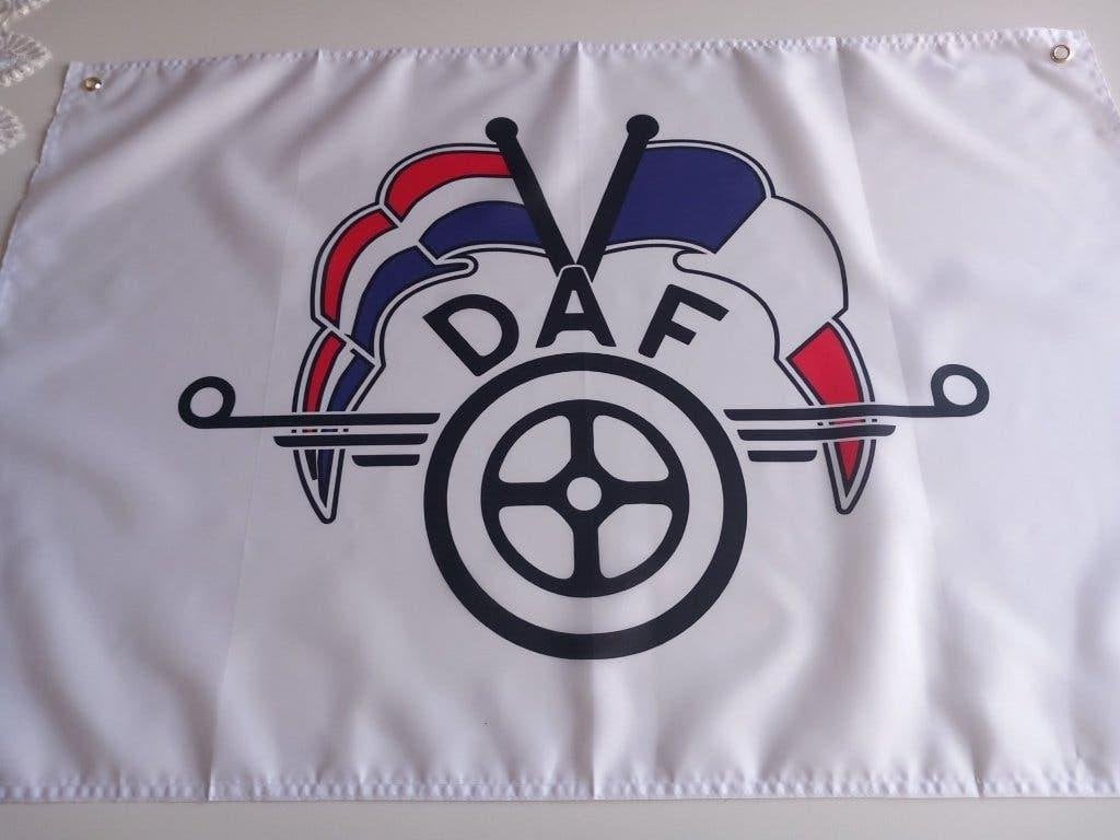 Daf banner 60x90 cm met bevestiggingsogen, Ophalen of Verzenden, Nieuw, DAF, Interieur en Bekleding