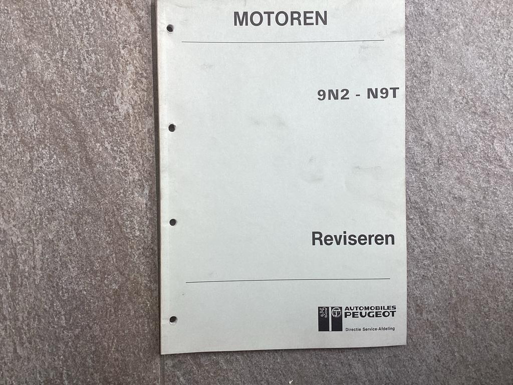 Peugeot werkplaatshandboek 9N2-N9T motoren reviseren, Auto diversen, Ophalen of Verzenden