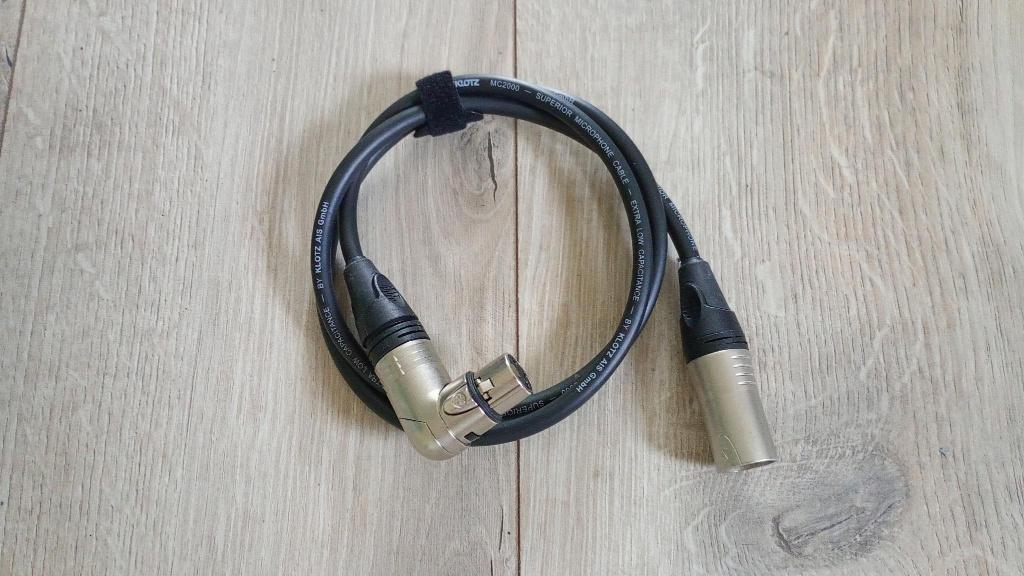 Klotz MC2000 XLR kabel 1m, Ophalen of Verzenden, Zo goed als nieuw, Apparatuur