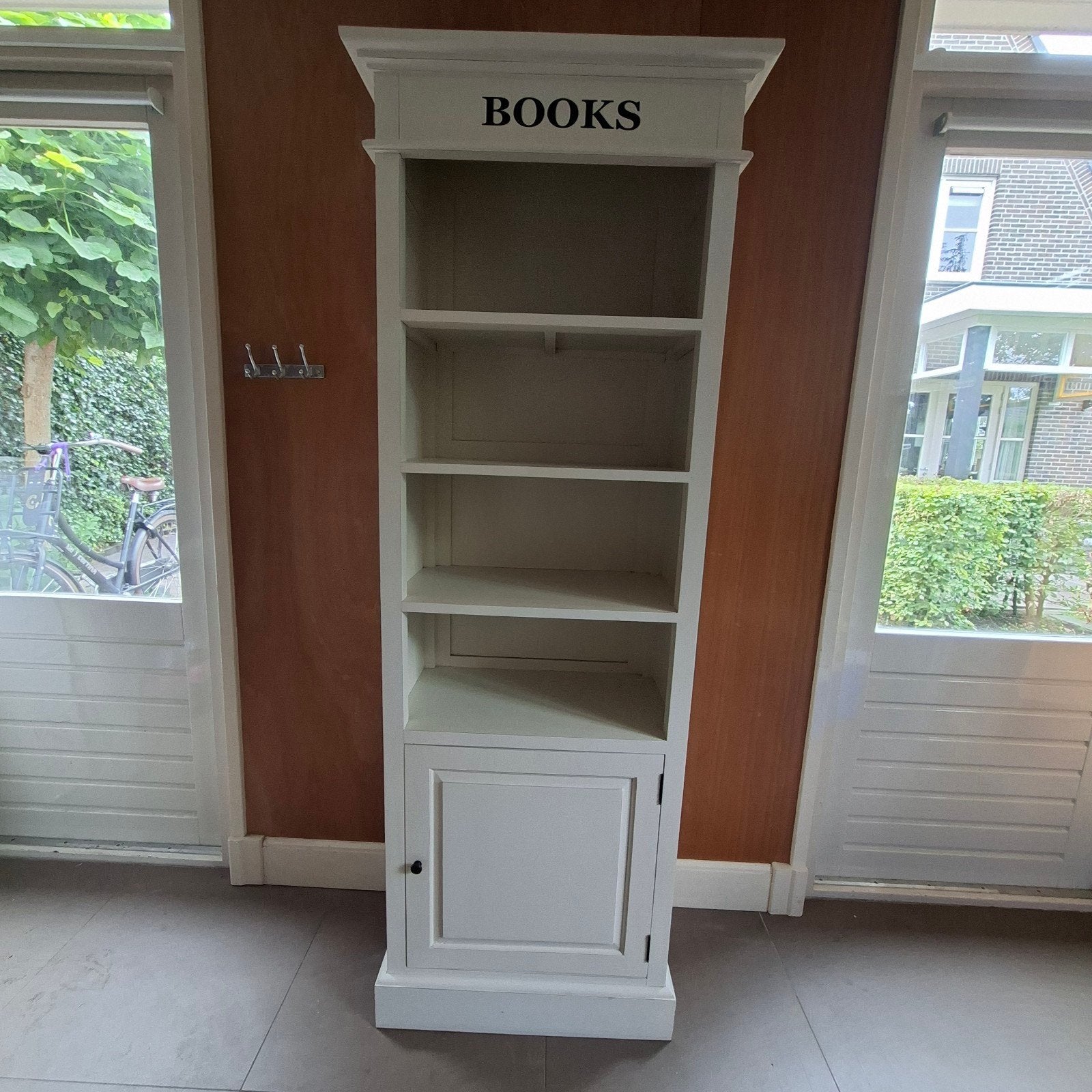 Boekenkast 'BOOKS' met opbergruimte - 190x61x35cm, Ophalen, 50 tot 100 cm, 150 tot 200 cm, 25 tot 50 cm