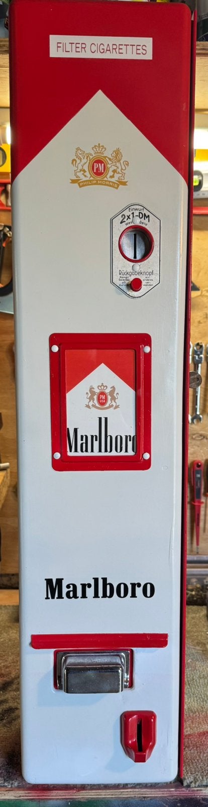 Oude condoom/ sigaretten automaat vintage, Ophalen of Verzenden, Gebruikt