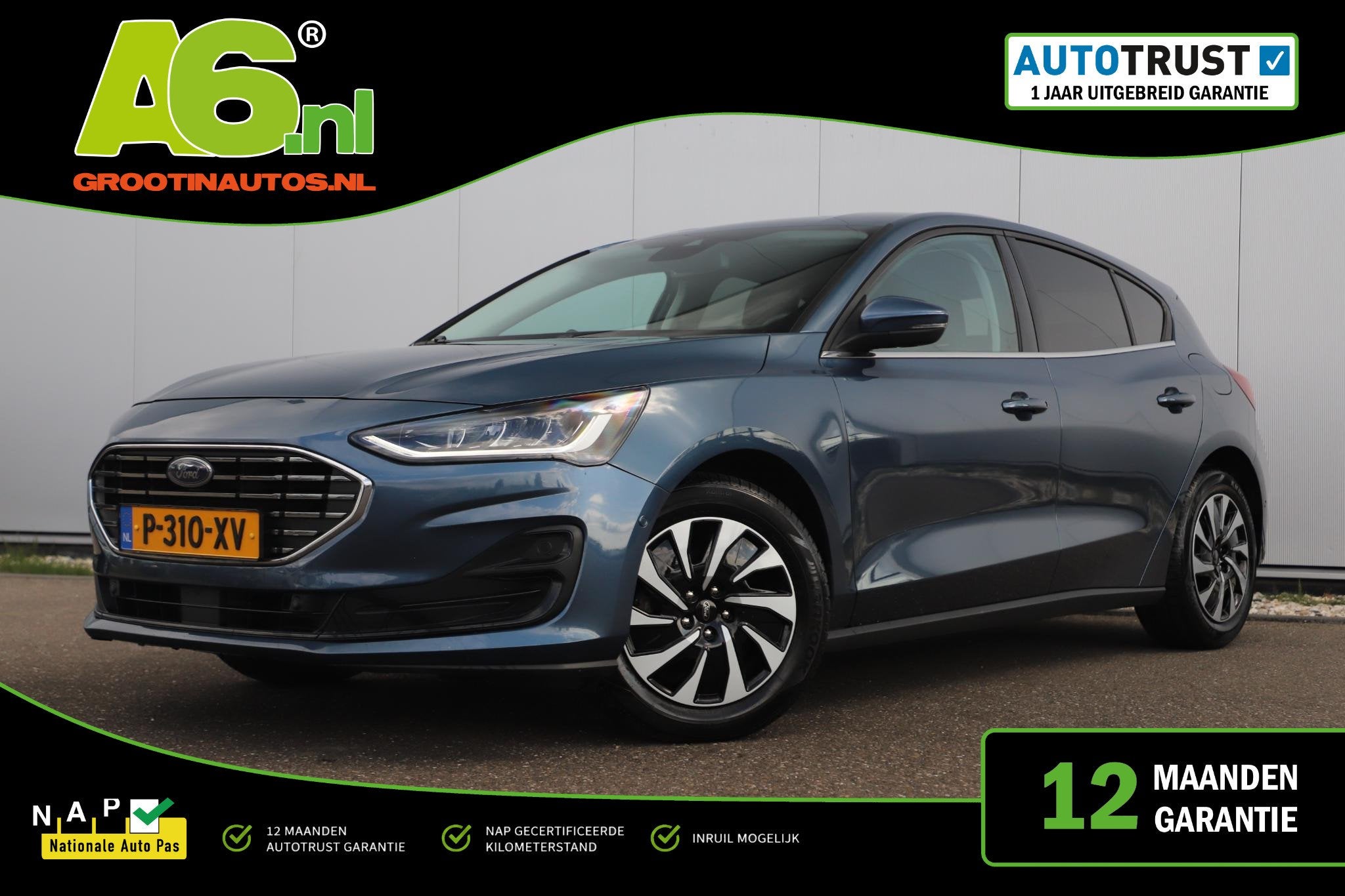 Ford Focus 1.0 EcoBoost Hybrid Titanium Style Winter Pack Ke, Auto's, Gebruikt, Euro 6, Met garantie (alle), Blauw