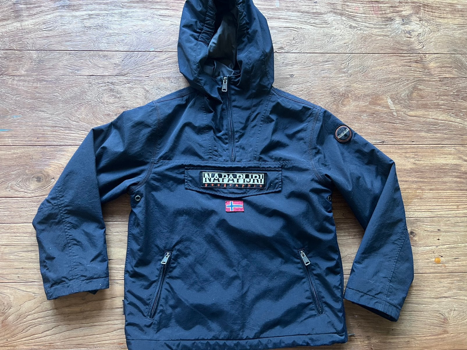 Napapijri Jas Donkerblauw maat 152, Kinderen en Baby's, Ophalen of Verzenden, Gebruikt, Jongen of Meisje, Jas