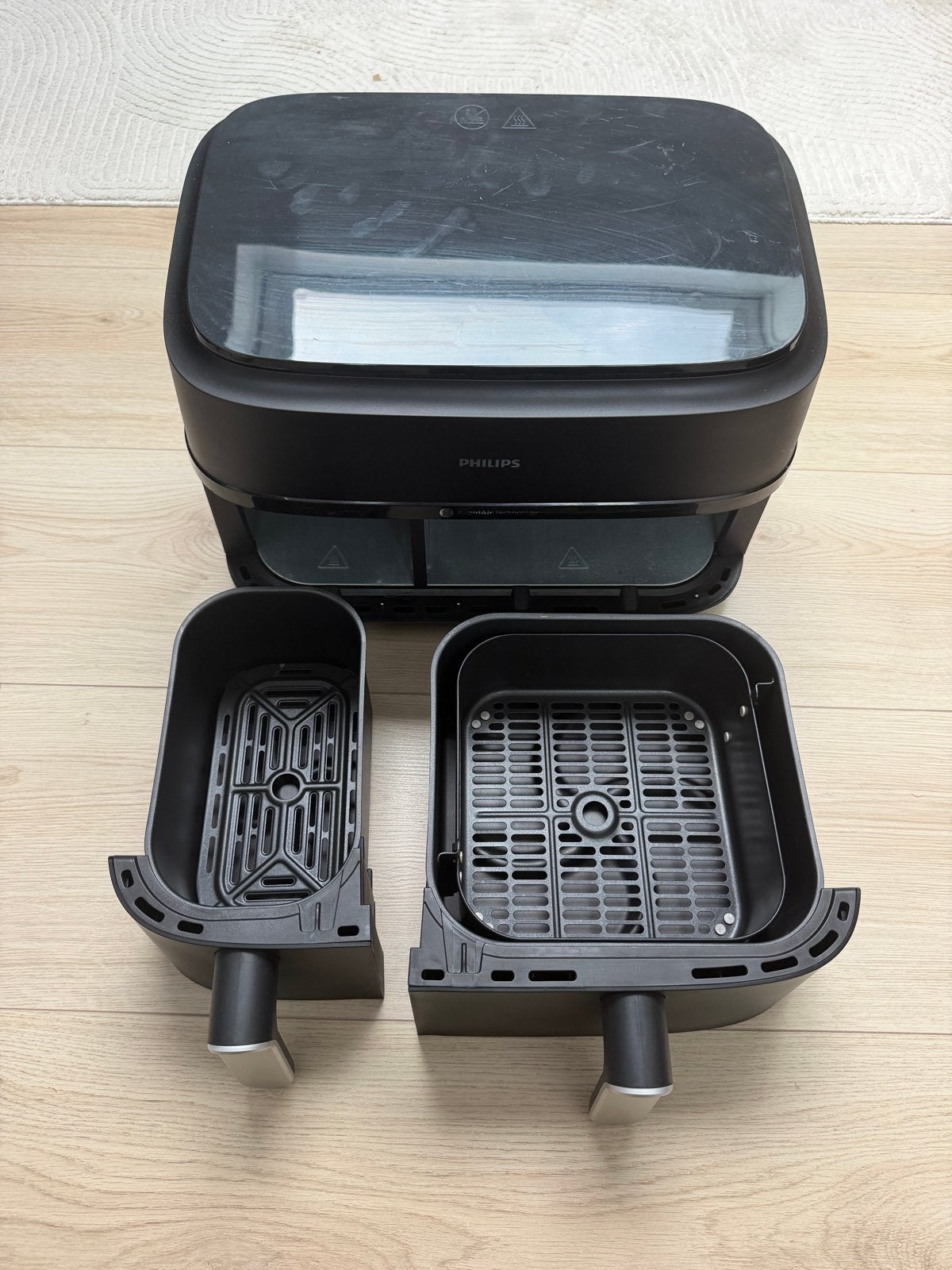 Philips 3000 series - Dual Basket Airfryer - NA350/00 - 9L, Ophalen of Verzenden, Zo goed als nieuw, Airfryer, 1000 t/m 1499 gram