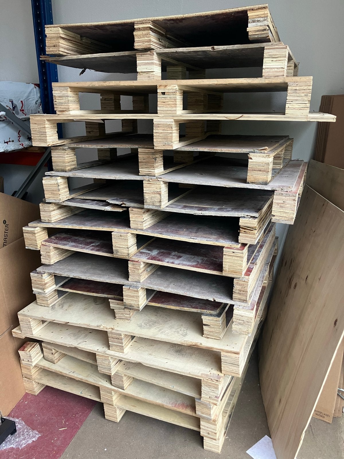 Gratis Pallets in diverse staten en afmetingen, Ophalen, Gebruikt