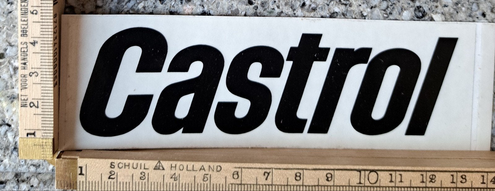 Kleine Vintage sticker  Castrol olie smeermiddelen, Ophalen of Verzenden, Zo goed als nieuw, Auto of Motor