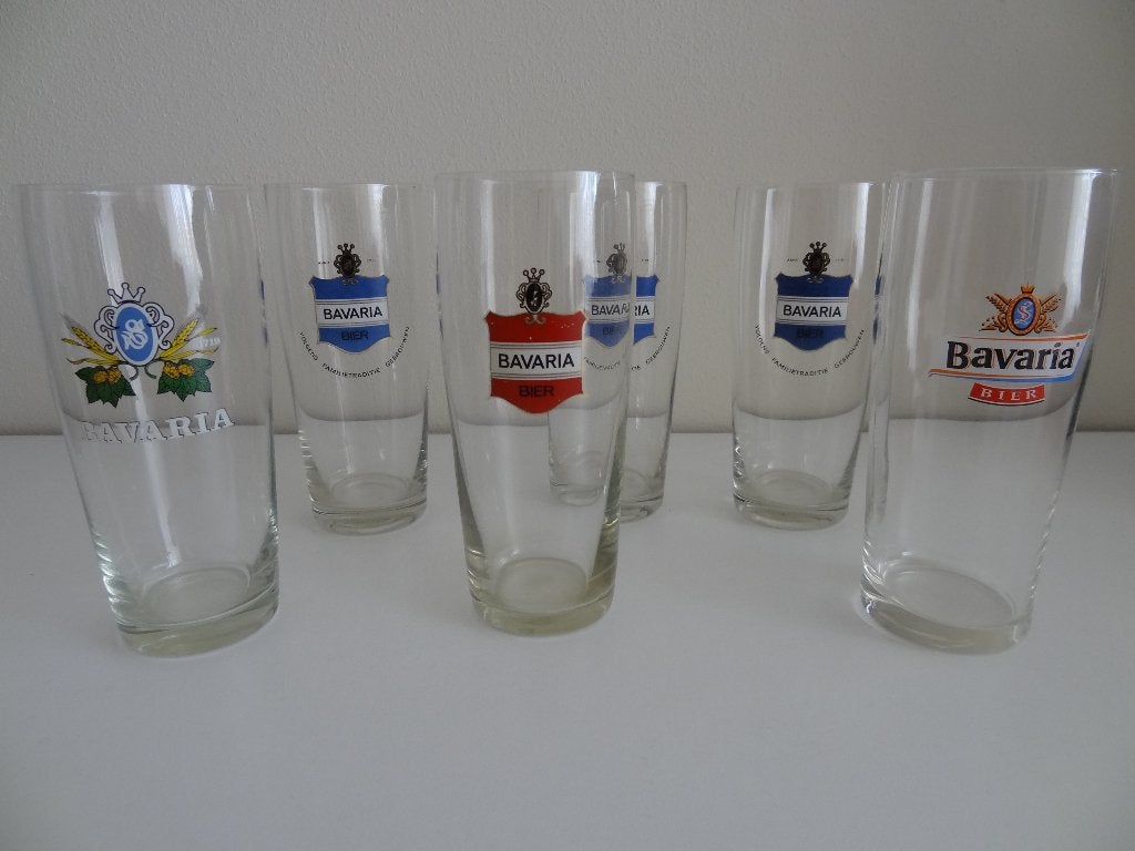 Diverse oude glazen Bavaria, Verzamelen, Biermerken, Ophalen, Zo goed als nieuw, Glas of Glazen, Overige merken