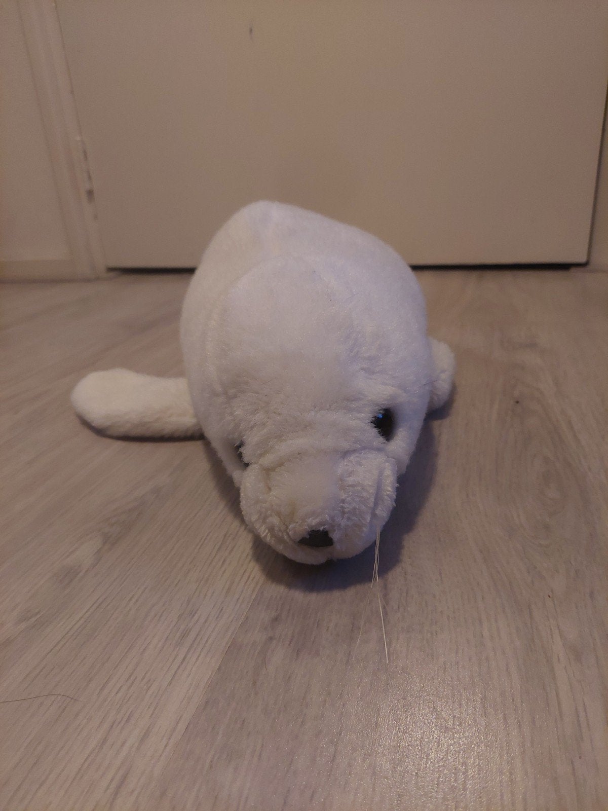 Grote witte zeehond knuffel - 65 cm lang, Ophalen, Overige typen, Zo goed als nieuw, Middelgroot (20 tot 80 cm)