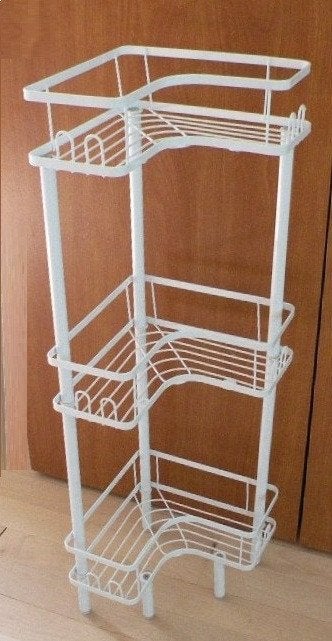 Rekje, wit, metaal, veel ruimte.Als nieuw., Minder dan 50 cm, Overige typen, Ophalen of Verzenden, Zo goed als nieuw