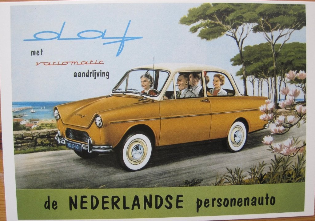 Daf - de Nederlandse personenauto - foto van Charles Burki, Verzenden, 1980 tot heden, Ongelopen, Voertuig
