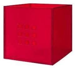 Ikea Lekman Rood voor oa in kallax kast, Ophalen, Minder dan 50 cm, Zo goed als nieuw, Minder dan 40 cm