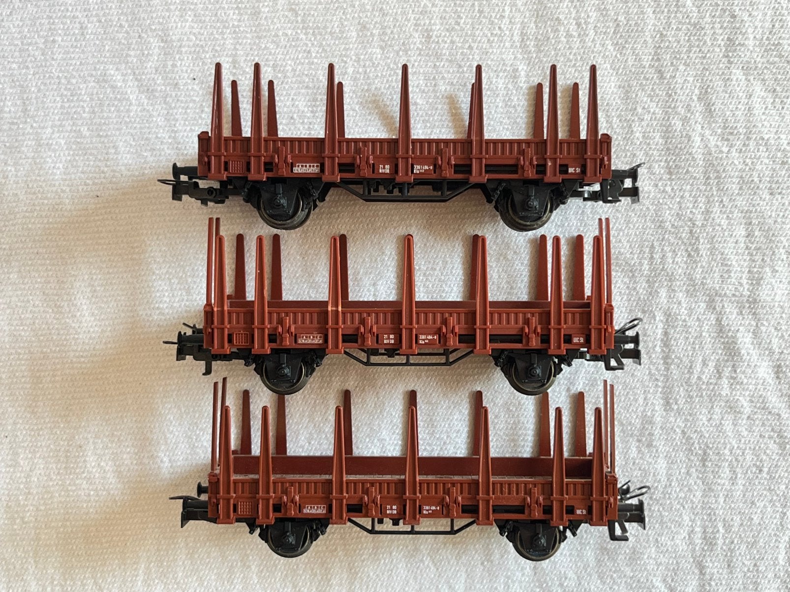 3x Marklin DB rongenwagens H0, Wisselstroom, Gebruikt, Wagon, Ophalen of Verzenden