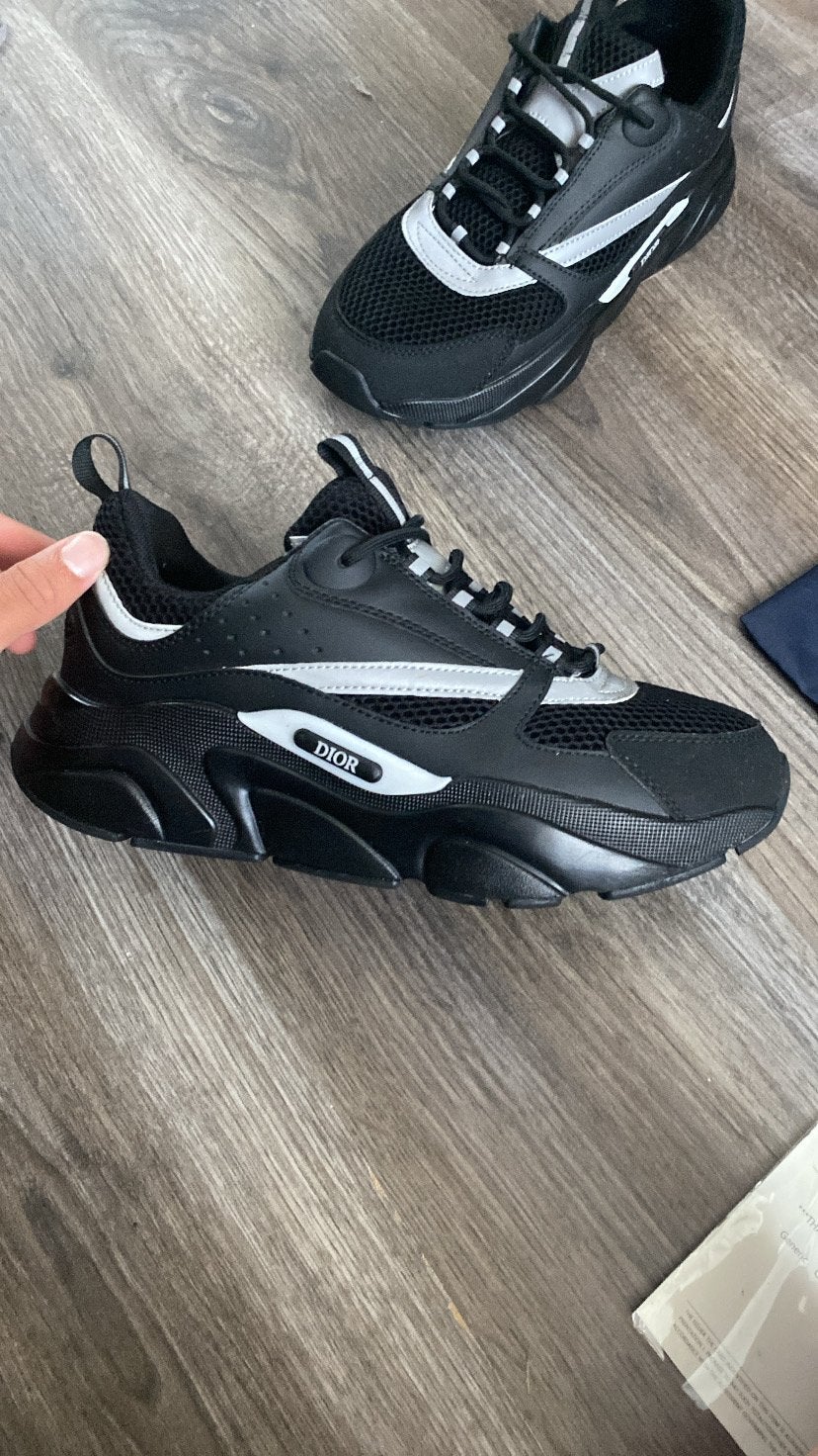 Dior B22 Sneakers Zwart/Wit Maat 42, Kleding | Heren, Ophalen, Zo goed als nieuw, Zwart, Sneakers of Gympen