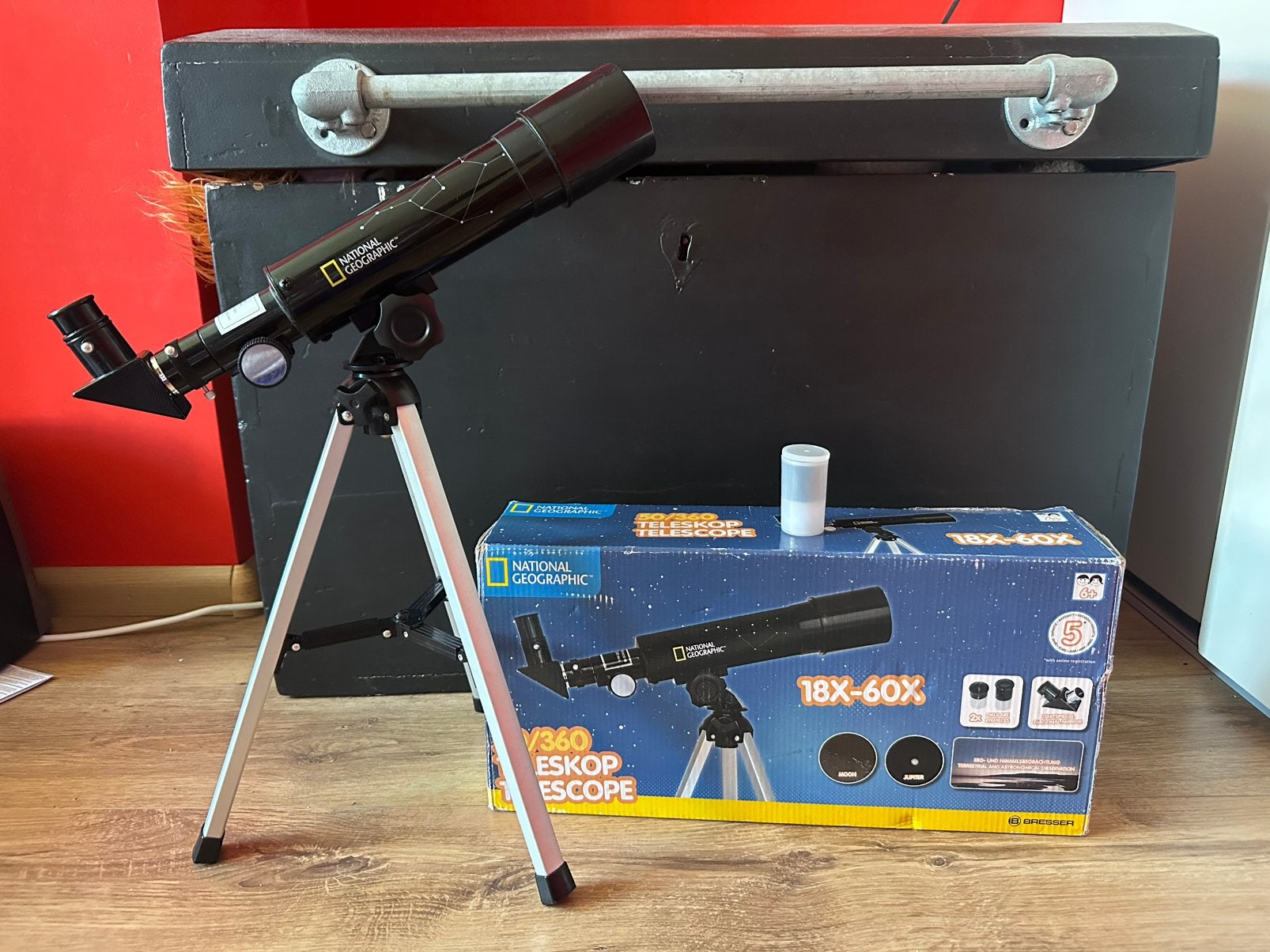 National Geographic Telescoop, Ophalen of Verzenden, Zo goed als nieuw, Minder dan 80 mm, Lenzentelescoop (refractor)