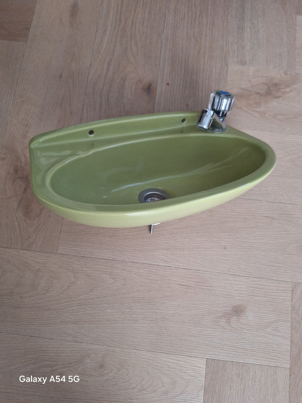 Retro toilet fontein groen, Huis en Inrichting, Minder dan 50 cm, Ophalen of Verzenden, Minder dan 25 cm, Minder dan 100 cm