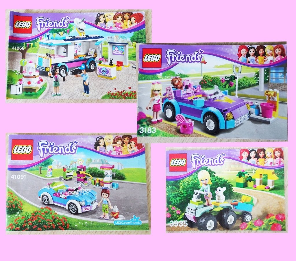 SUMMERTIME : LEGO FRIENDS voertuigen - 4 leuke sets, Compleet, Lego, Friends, Ophalen of Verzenden