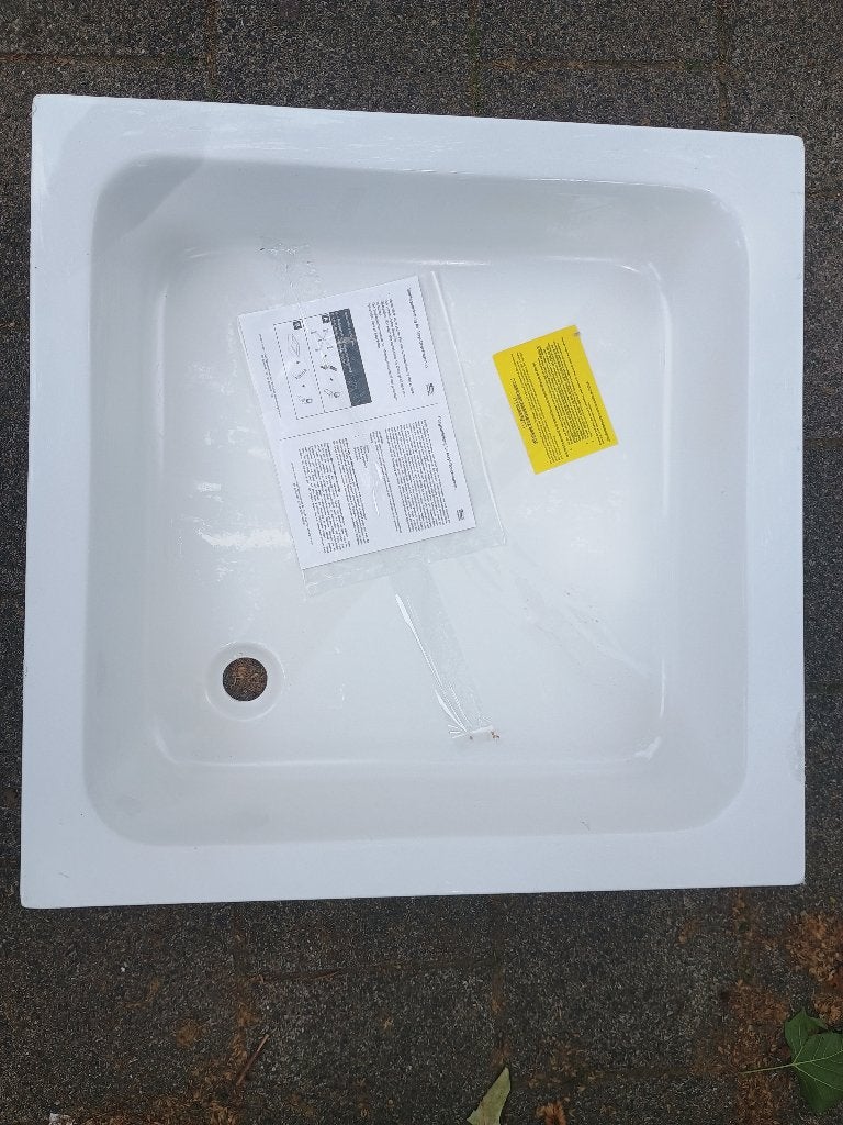 Nieuw in de folie, douchebak acryl 80x80x12 diep., Ophalen, Nieuw, Douche