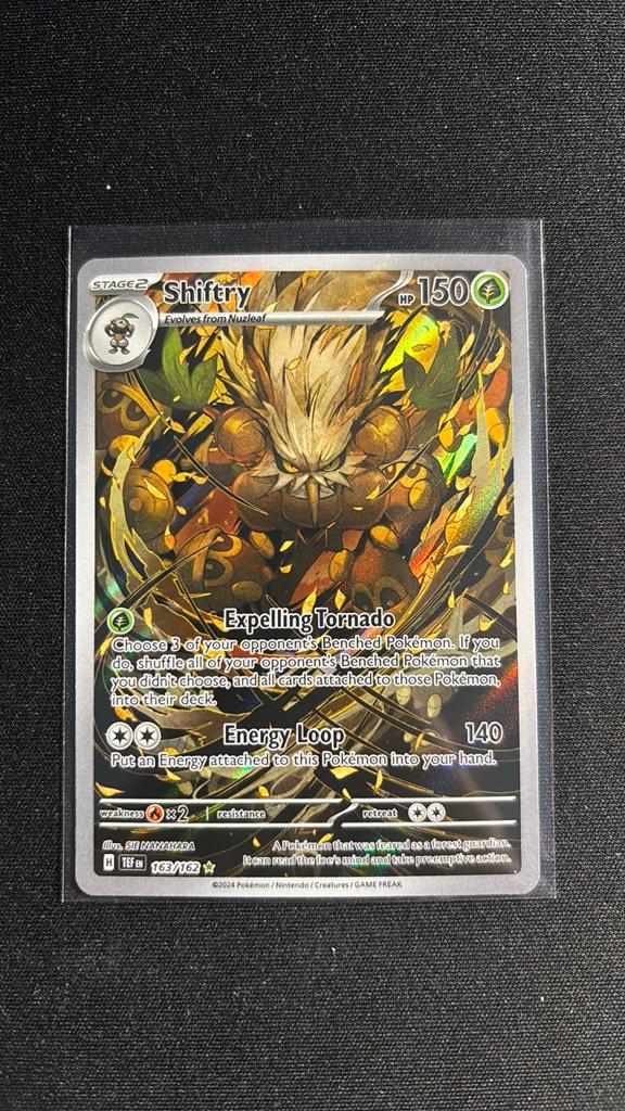 Shiftry 163/162 | NM | Temporal Forces, Hobby en Vrije tijd, Verzamelkaartspellen | Pokémon, Verzenden, Zo goed als nieuw, Losse kaart