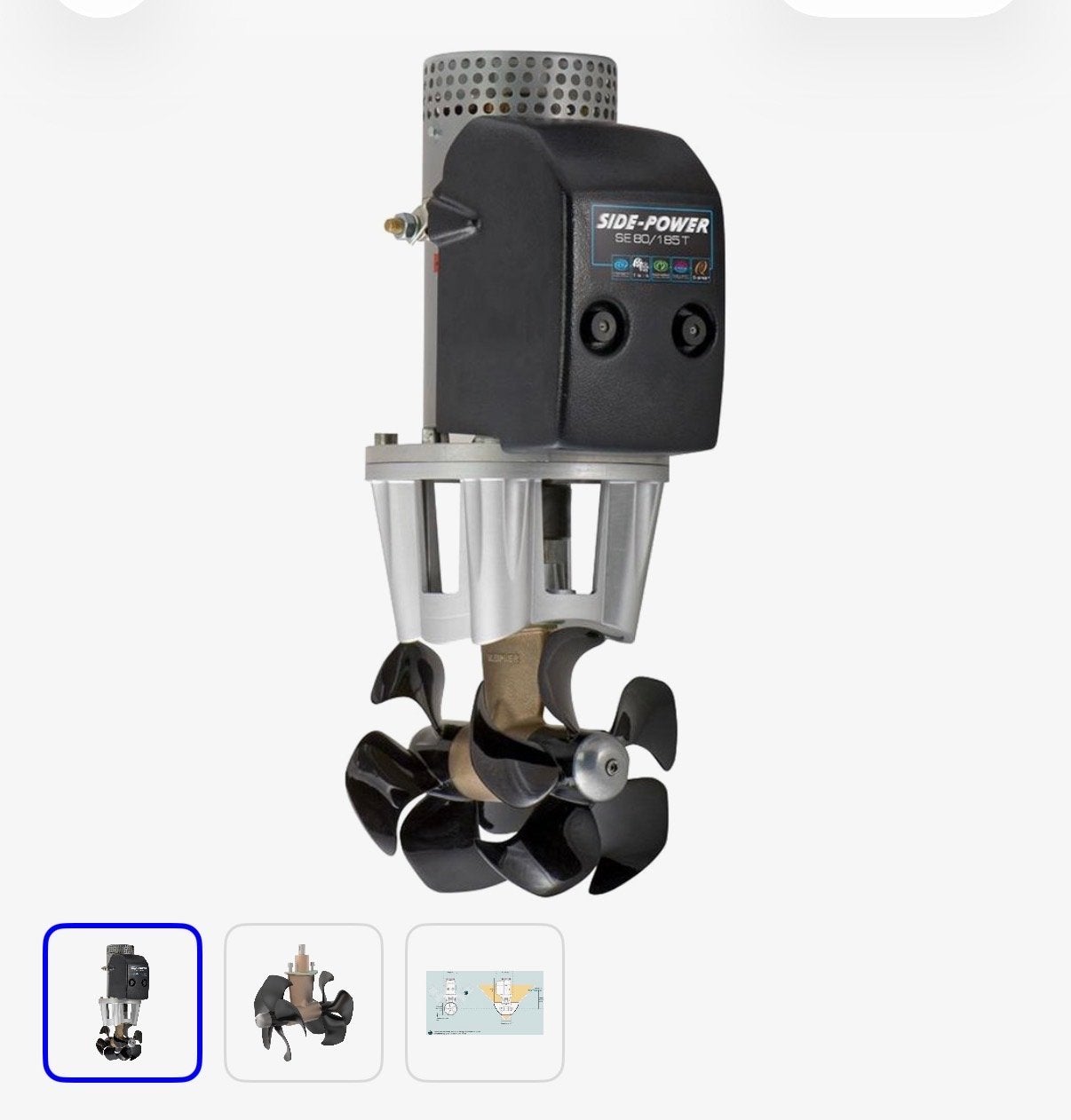Nieuw in doos: Sidepower boegschroef SE80 ( Sleipner), Ophalen of Verzenden, Nieuw, Motor en Techniek, Zeilboot of Motorboot