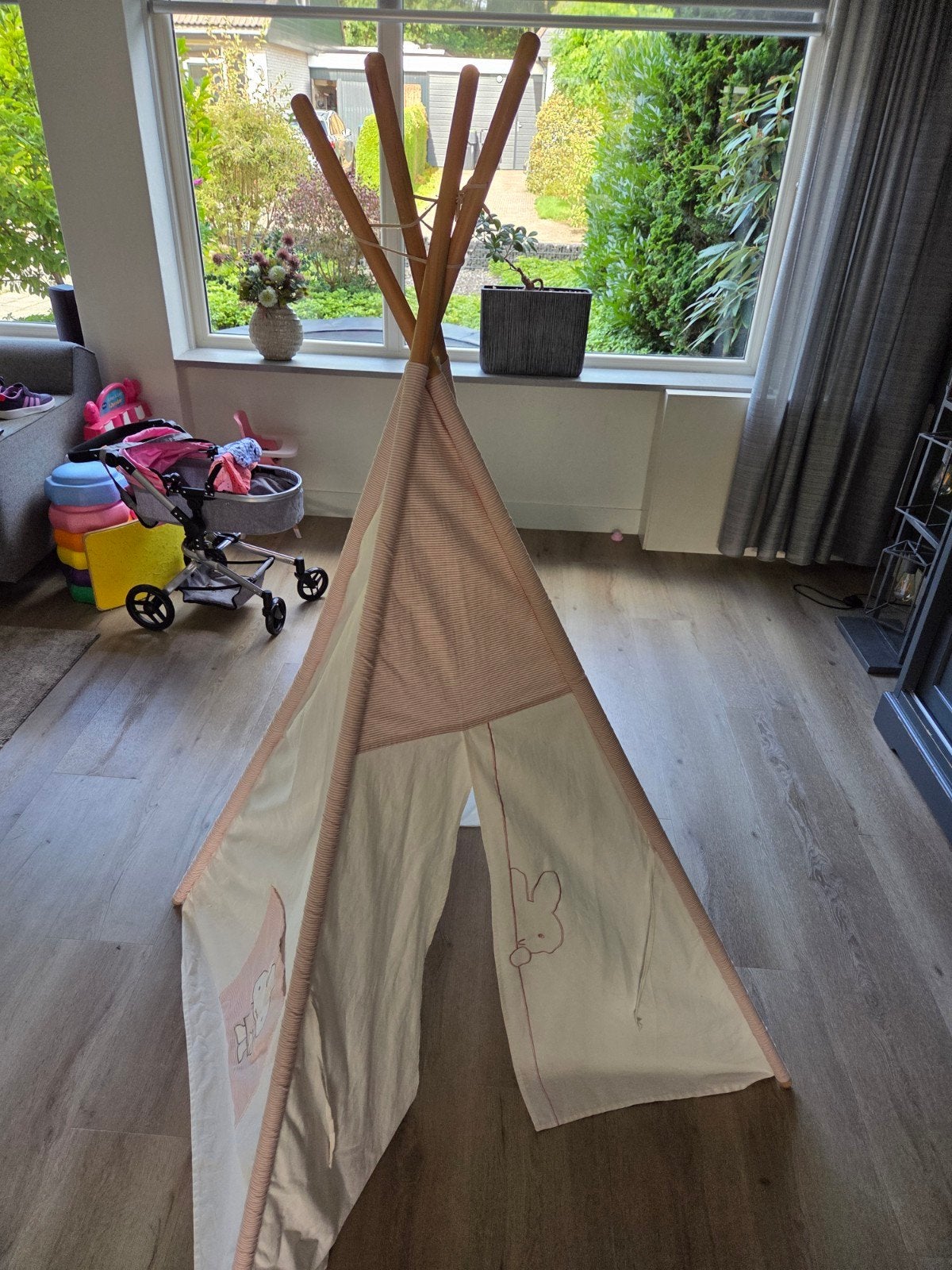 Nijntje Wigwam - Pink Rib-serie Meisjes 165 Cm Wit/roze, Ophalen, Gebruikt, Meisje