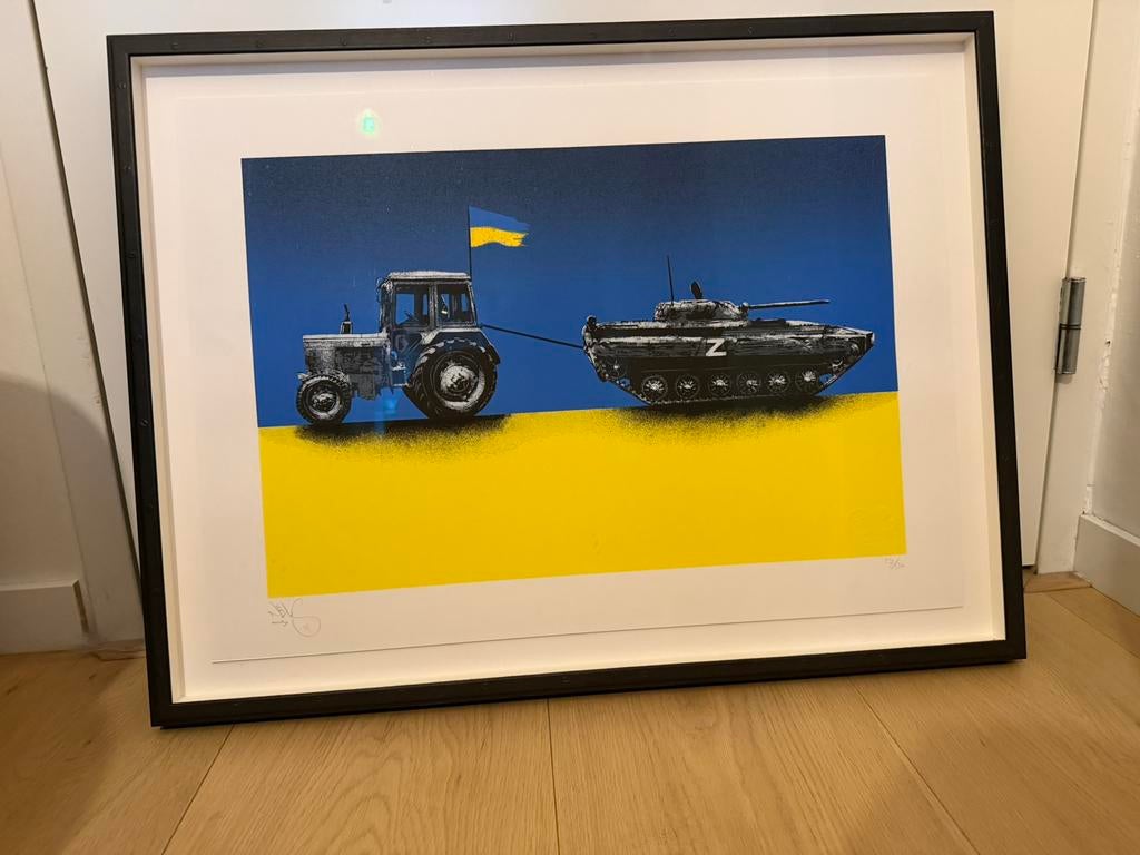 Nils Westergard (NILS.RVA) – "Tractor Pull" – MUSEUMGLAS, Ophalen, Overige onderwerpen, Zeefdruk