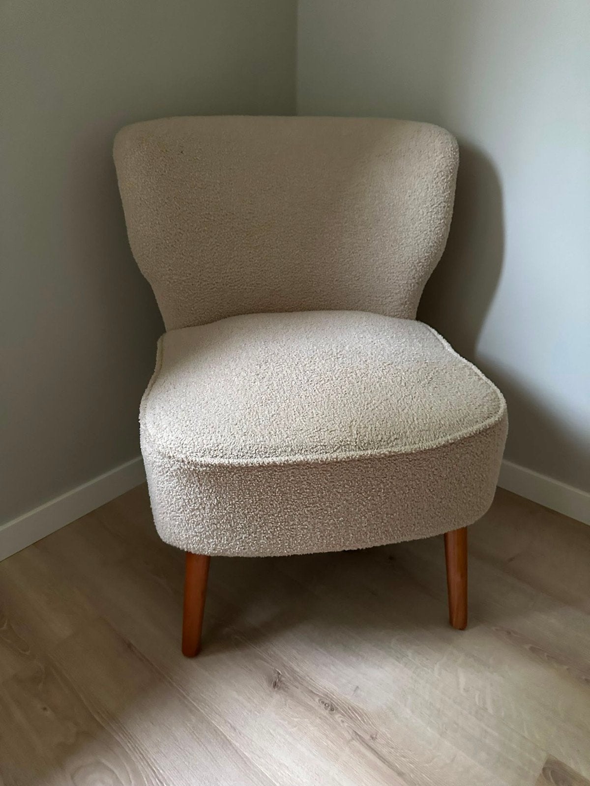 Crèmekleurige Teddy Fauteuil - Zo goed als nieuw, Ophalen, Zo goed als nieuw, Stof, 50 tot 75 cm