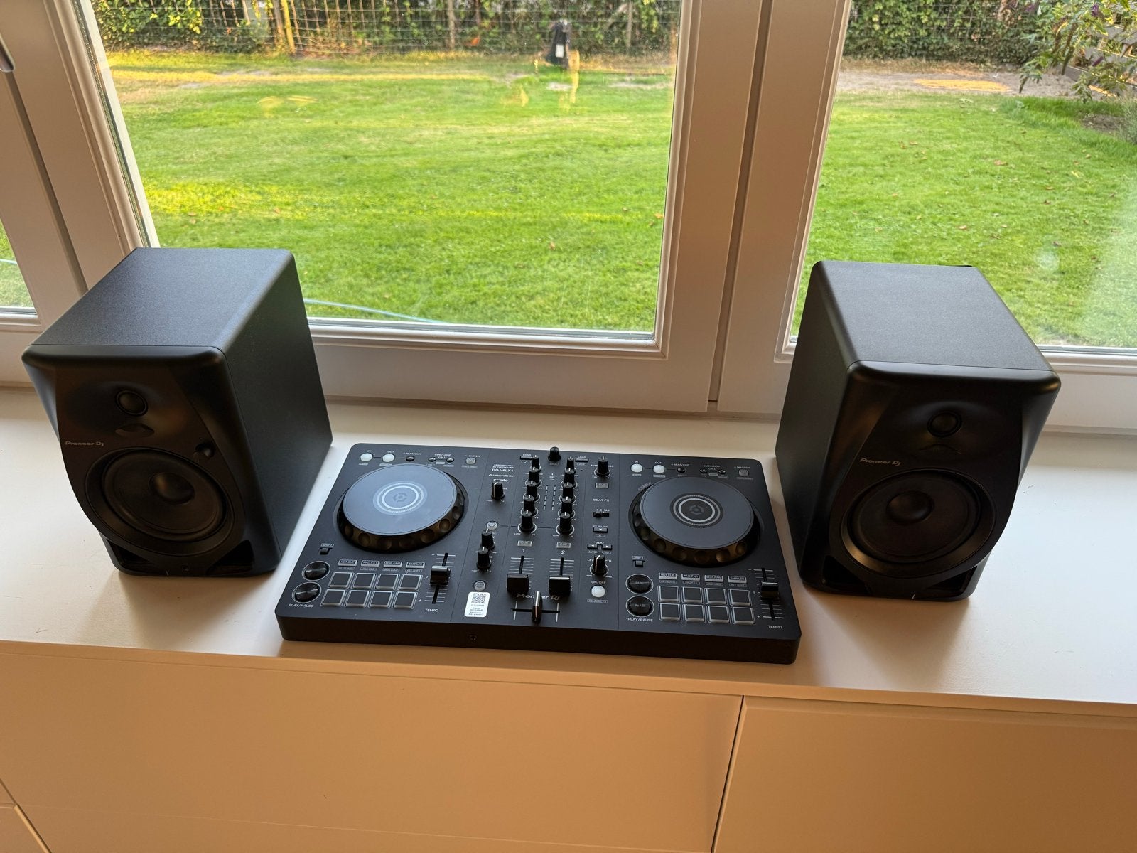Pioneer DJ DDJ-FLX4 DJ-set met DM-50D speakers, Ophalen, Zo goed als nieuw, Dj-set, Pioneer