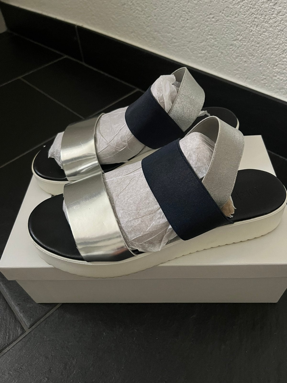 Dames sandalen Rapisardi, Blauw, Gedragen, Sandalen of Muiltjes, Ophalen of Verzenden