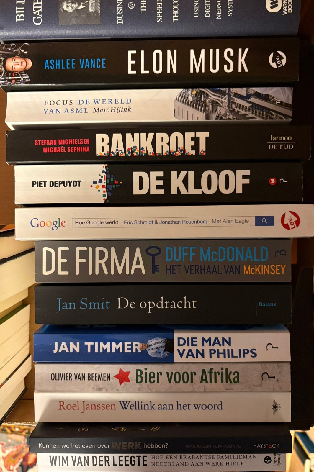 23 boeken over bedrijven en hun CEO’s, Boeken, Ophalen of Verzenden, Zo goed als nieuw
